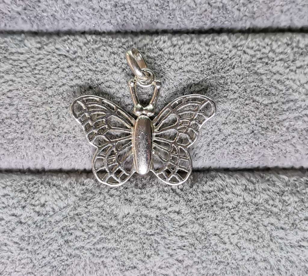 Silver Butterfly Pendant