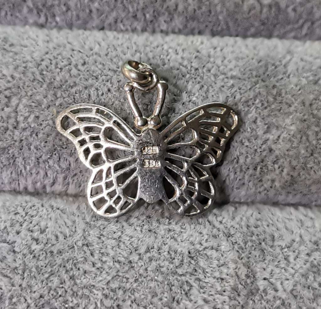 Silver Butterfly Pendant
