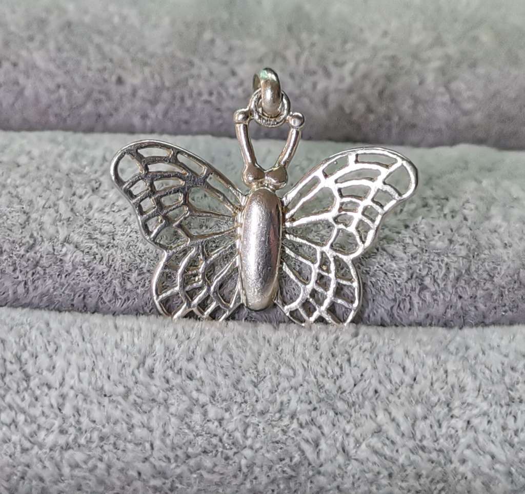 Silver Butterfly Pendant