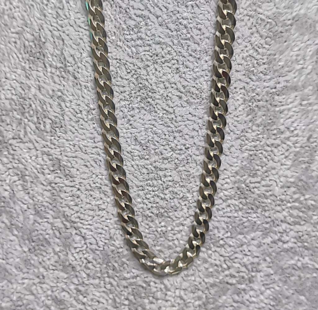 Discount!!! Silver Curb Chain