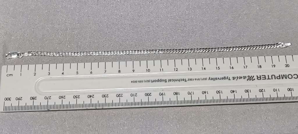 Silver Curb Bracelet