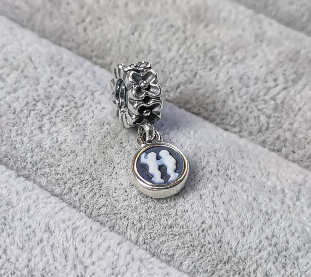 Pandora Gemini Agate Cameo Charm