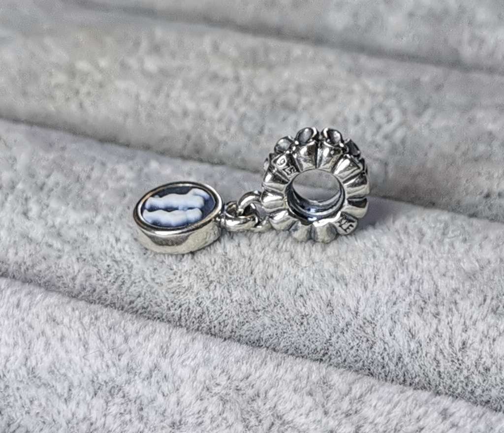 Pandora Gemini Agate Cameo Charm