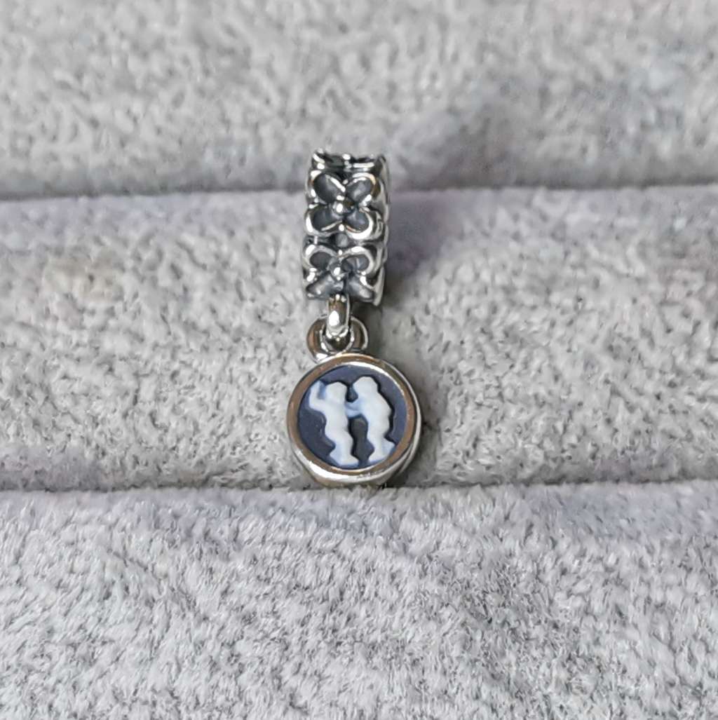 Pandora Gemini Agate Cameo Charm