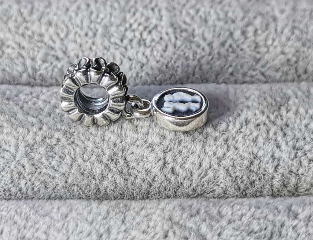 Pandora Gemini Agate Cameo Charm