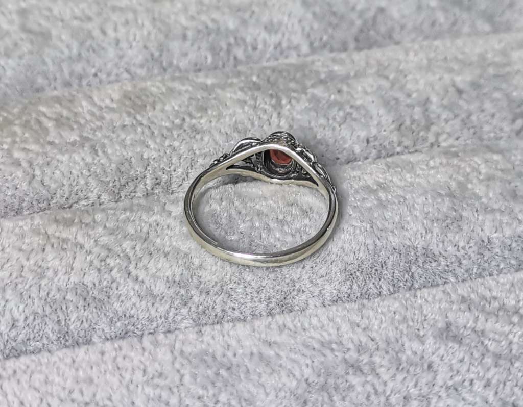 Detailed Silver Ring