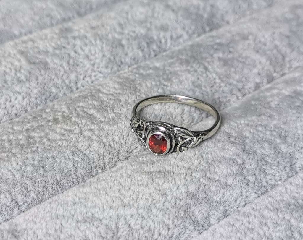 Detailed Silver Ring