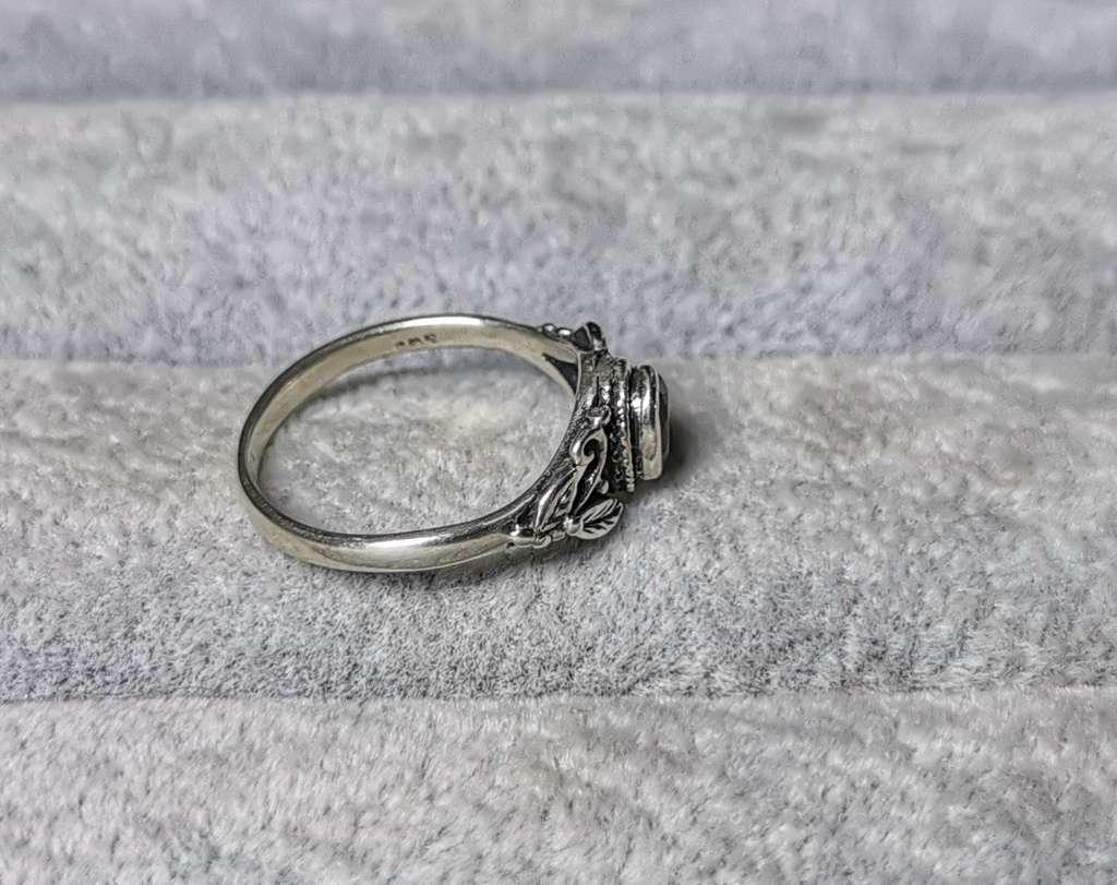 Detailed Silver Ring