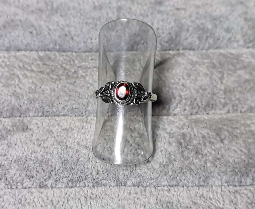 Detailed Silver Ring