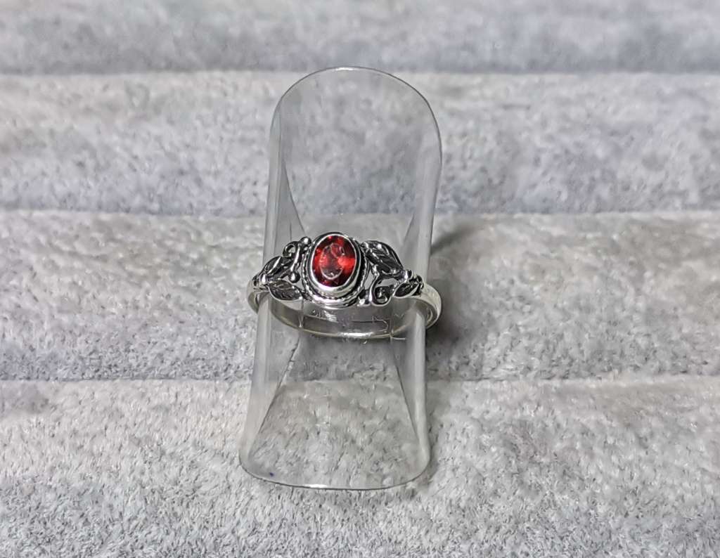 Detailed Silver Ring