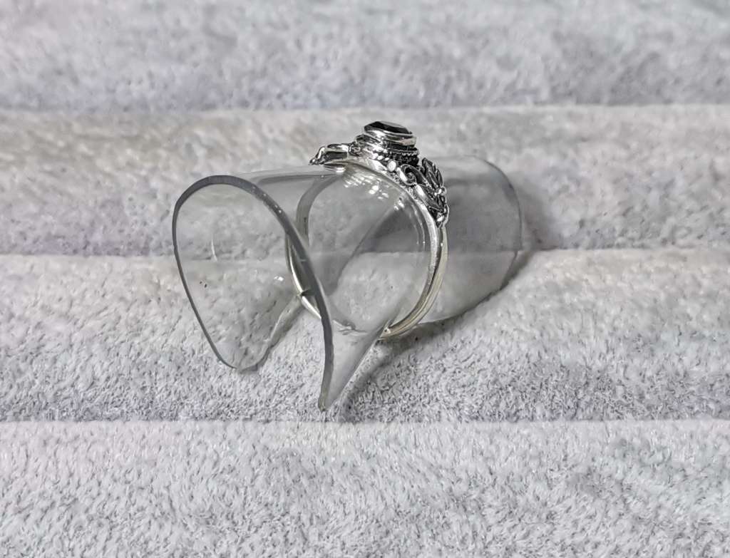 Detailed Silver Ring