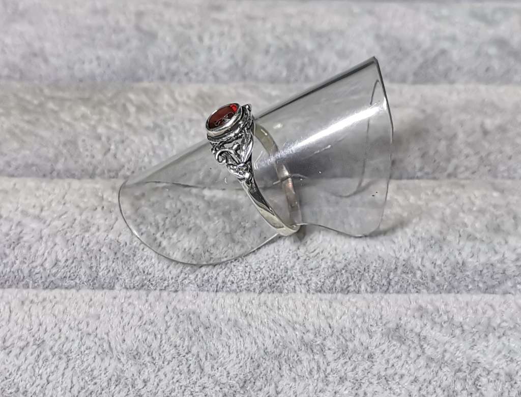 Detailed Silver Ring