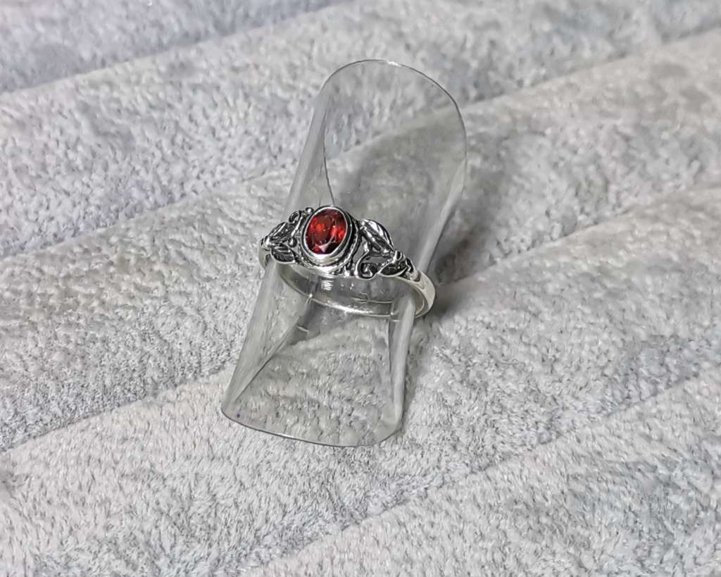 Detailed Silver Ring