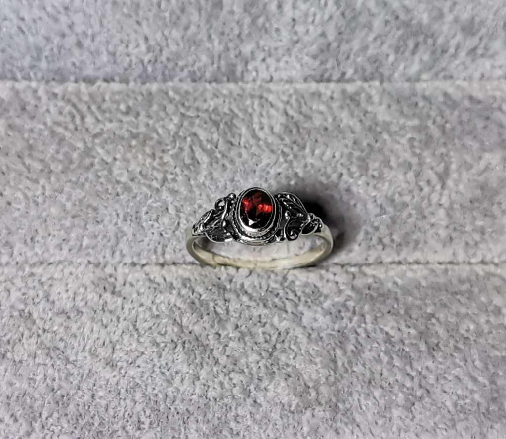 Detailed Silver Ring