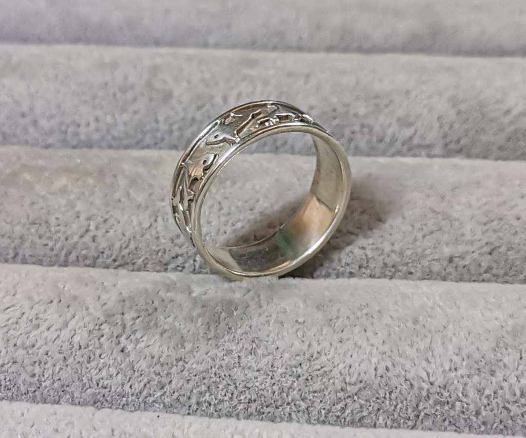 Silver Dolphin Ring