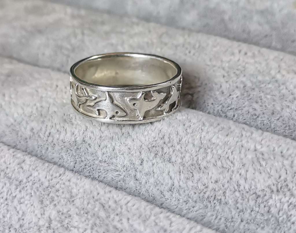 Silver Dolphin Ring