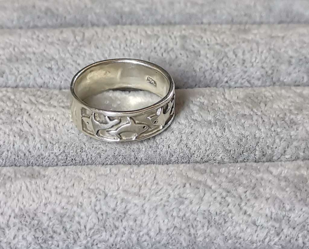 Silver Dolphin Ring