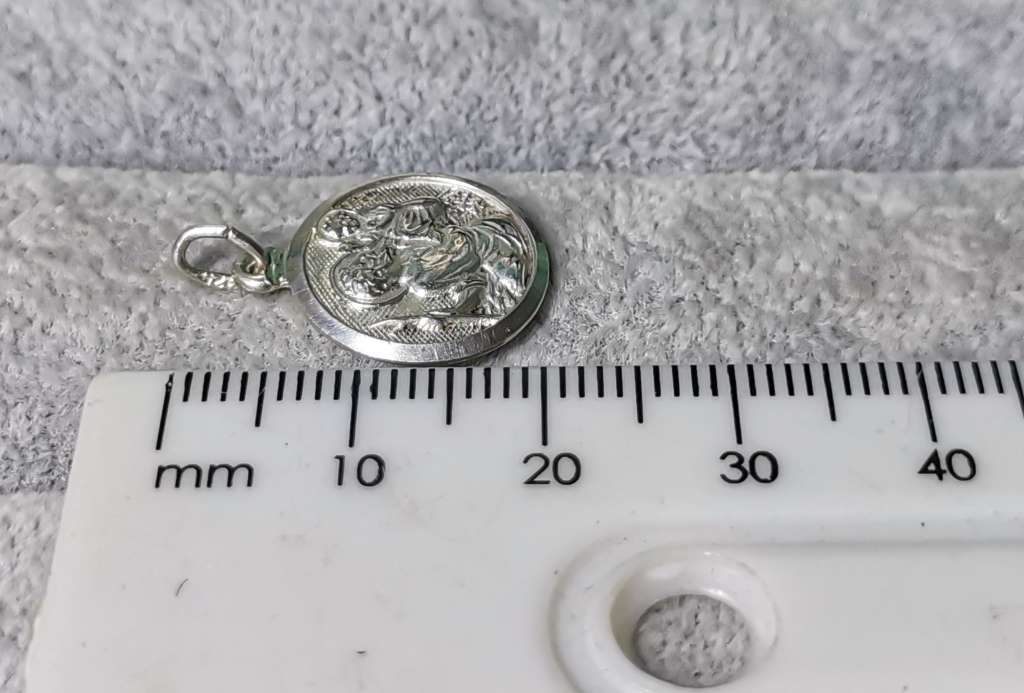 Silver St. Christopher Pendant