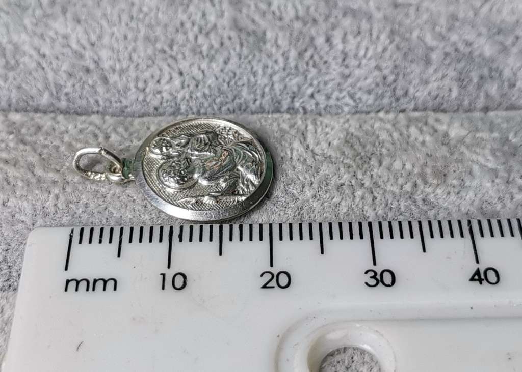 Silver St. Christopher Pendant