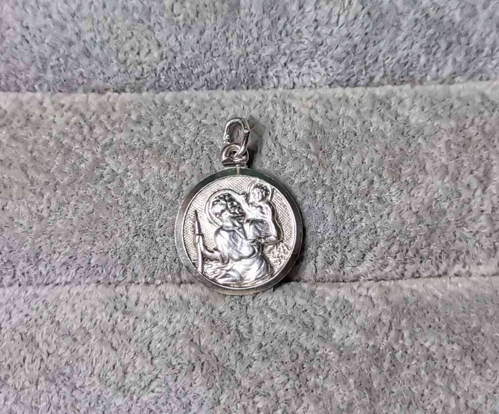 Silver St. Christopher Pendant