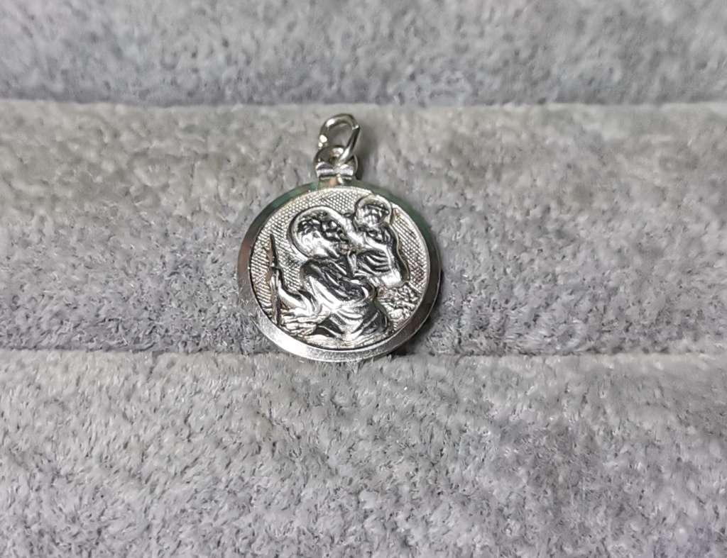 Silver St. Christopher Pendant
