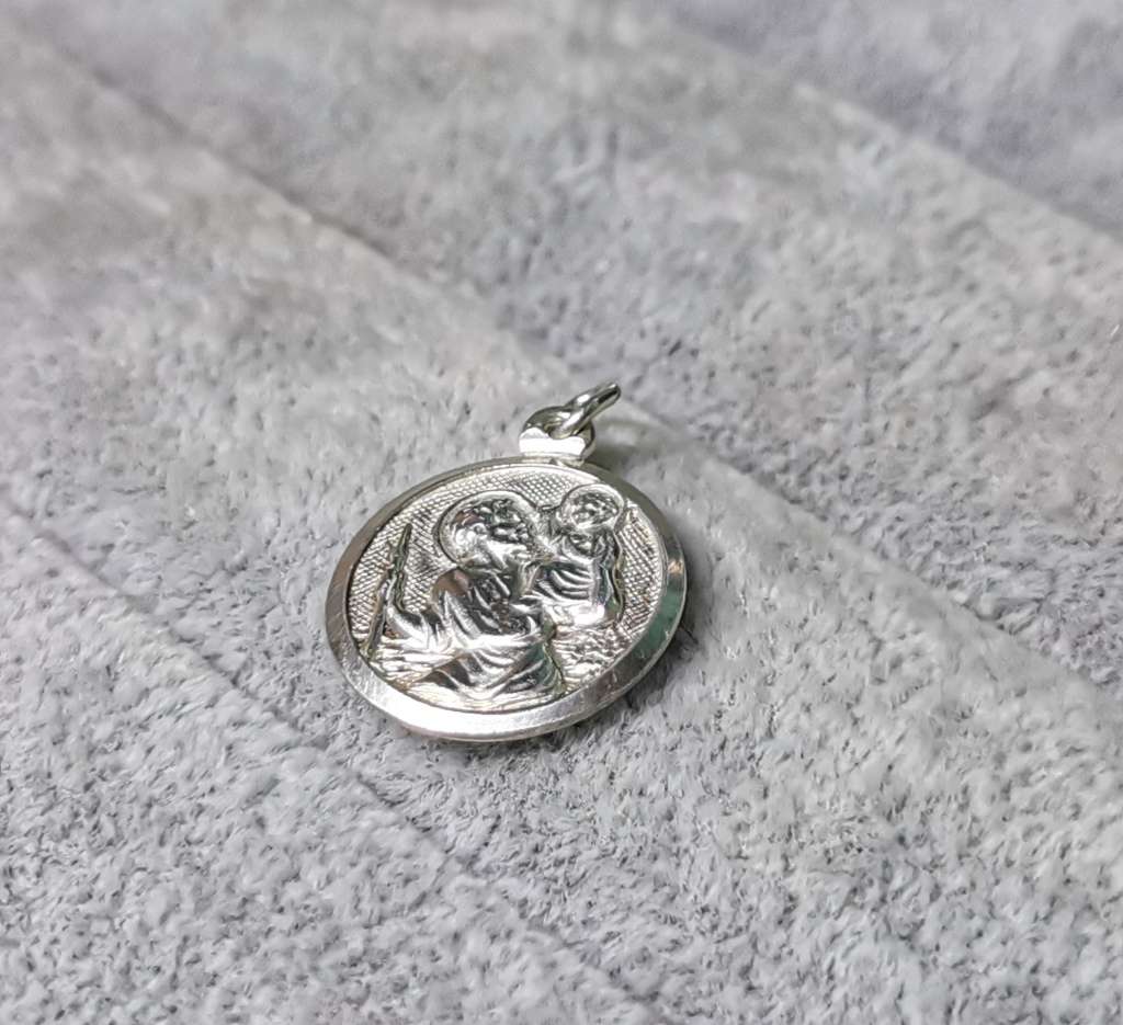Silver St. Christopher Pendant