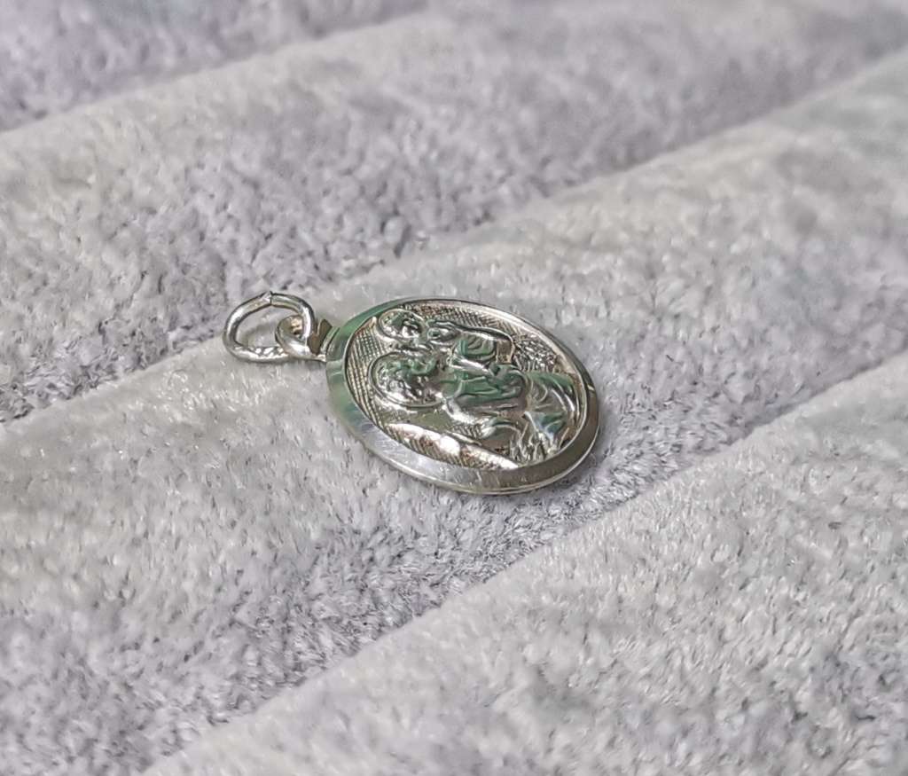 Silver St. Christopher Pendant