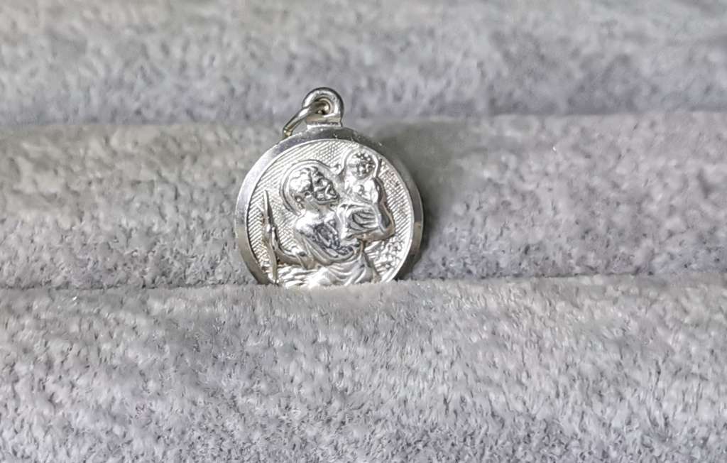 Silver St. Christopher Pendant