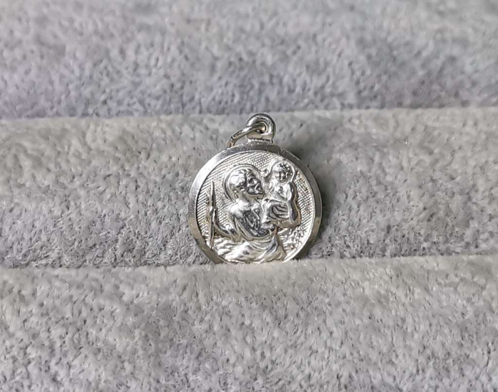 Silver St. Christopher Pendant