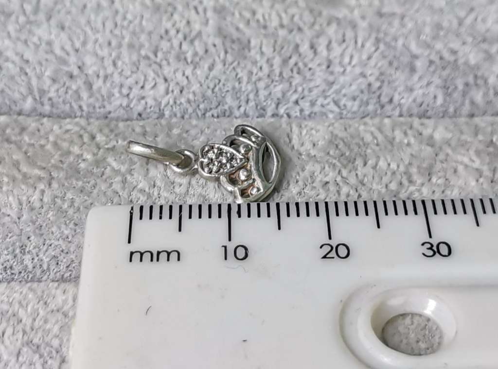 Cute Silver Crwon Pendant