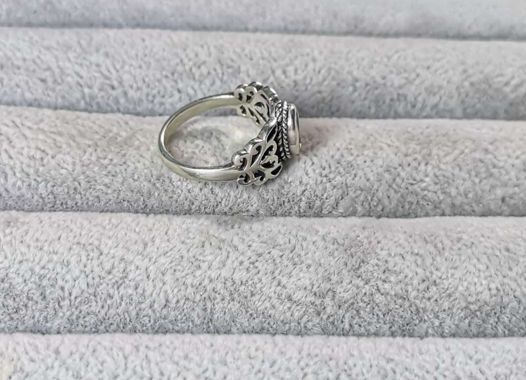 Detailed Silver Ring