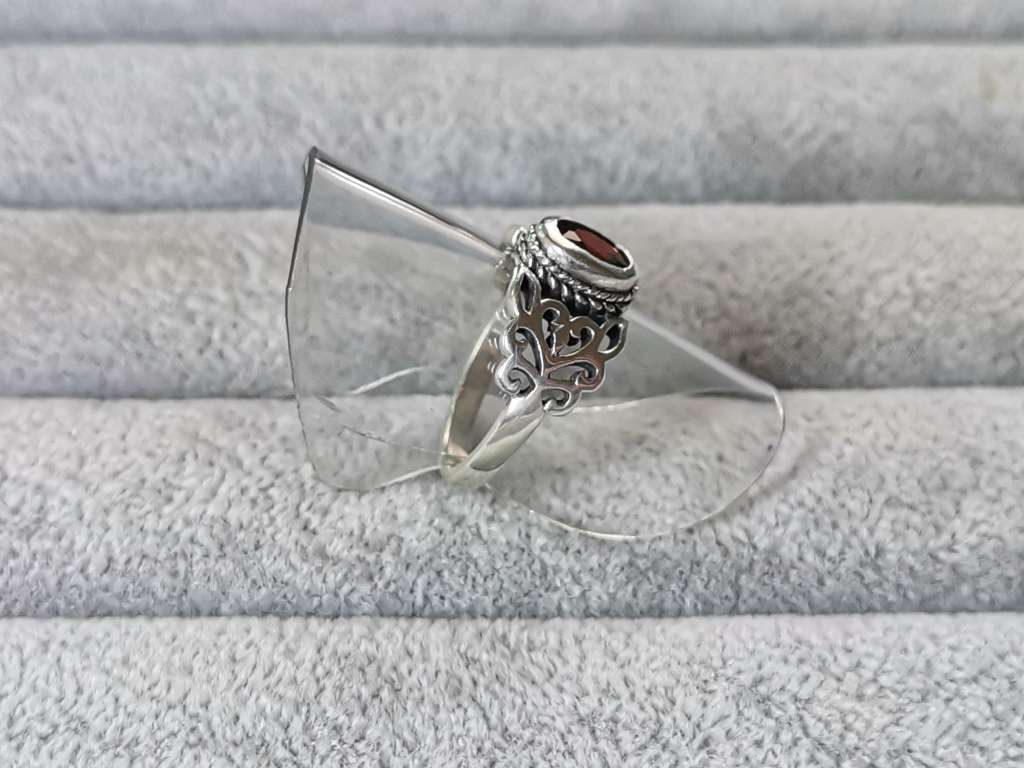 Detailed Silver Ring