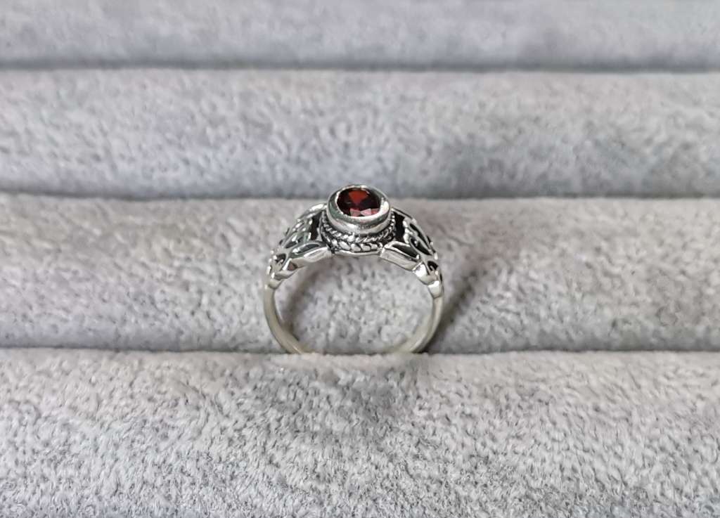 Detailed Silver Ring