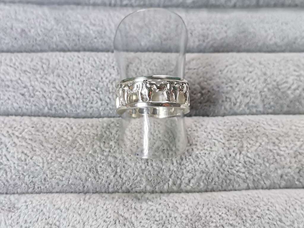 Silver Elephant Ring