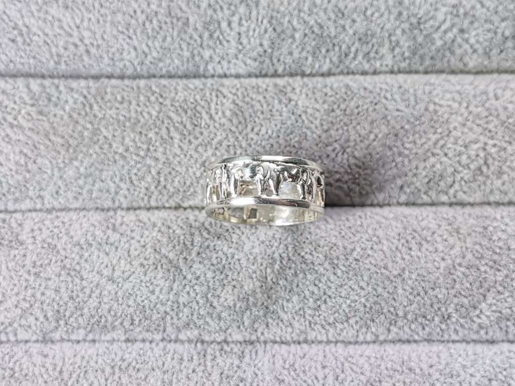 Silver Elephant Ring