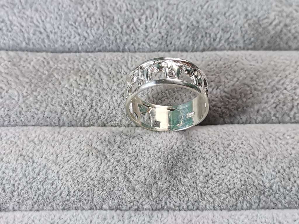 Silver Elephant Ring