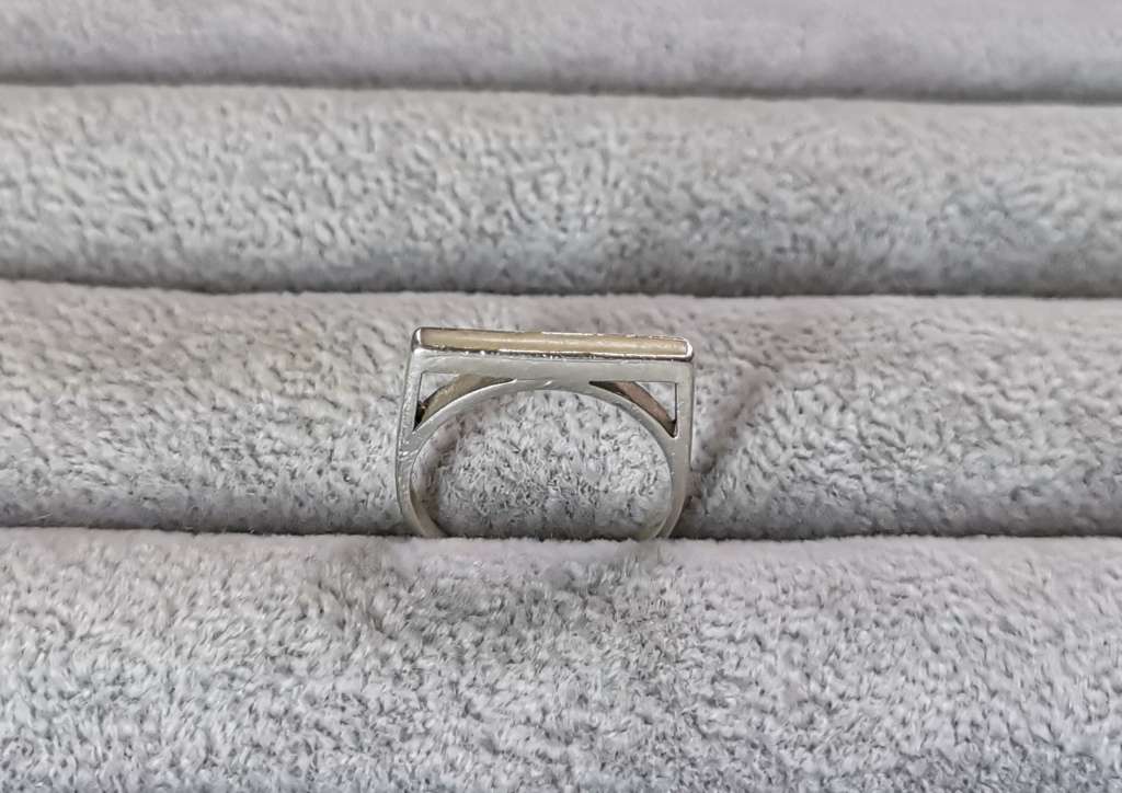 Silver Flat Bar Ring