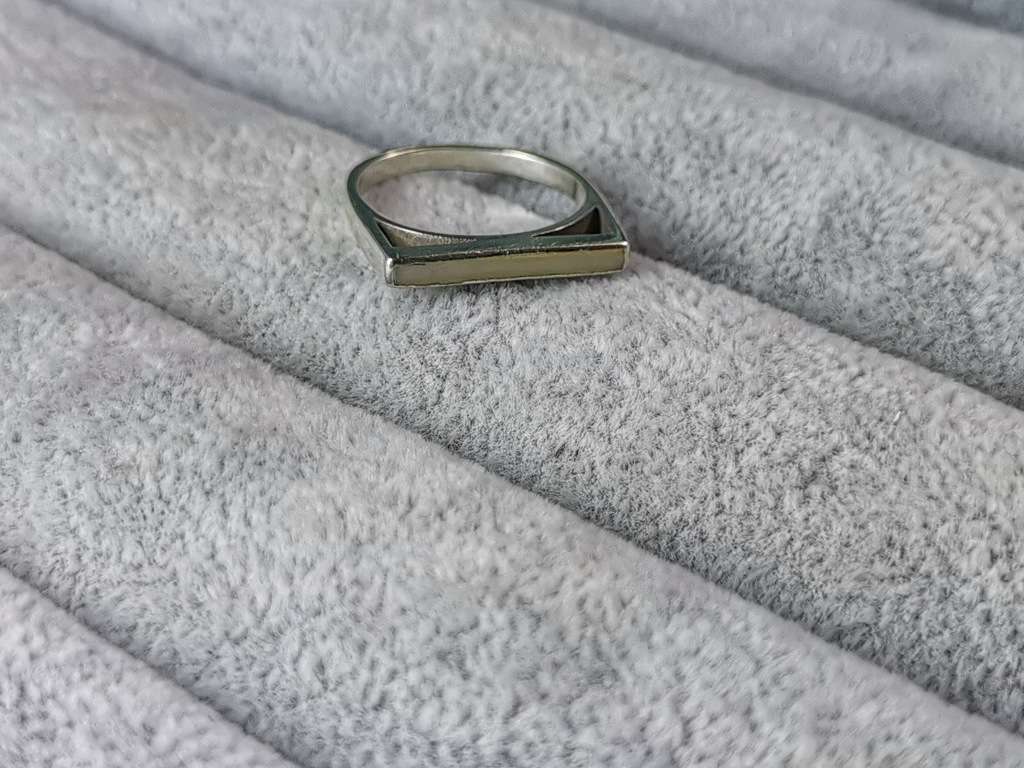 Silver Flat Bar Ring