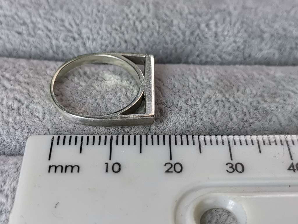 Silver Flat Bar Ring