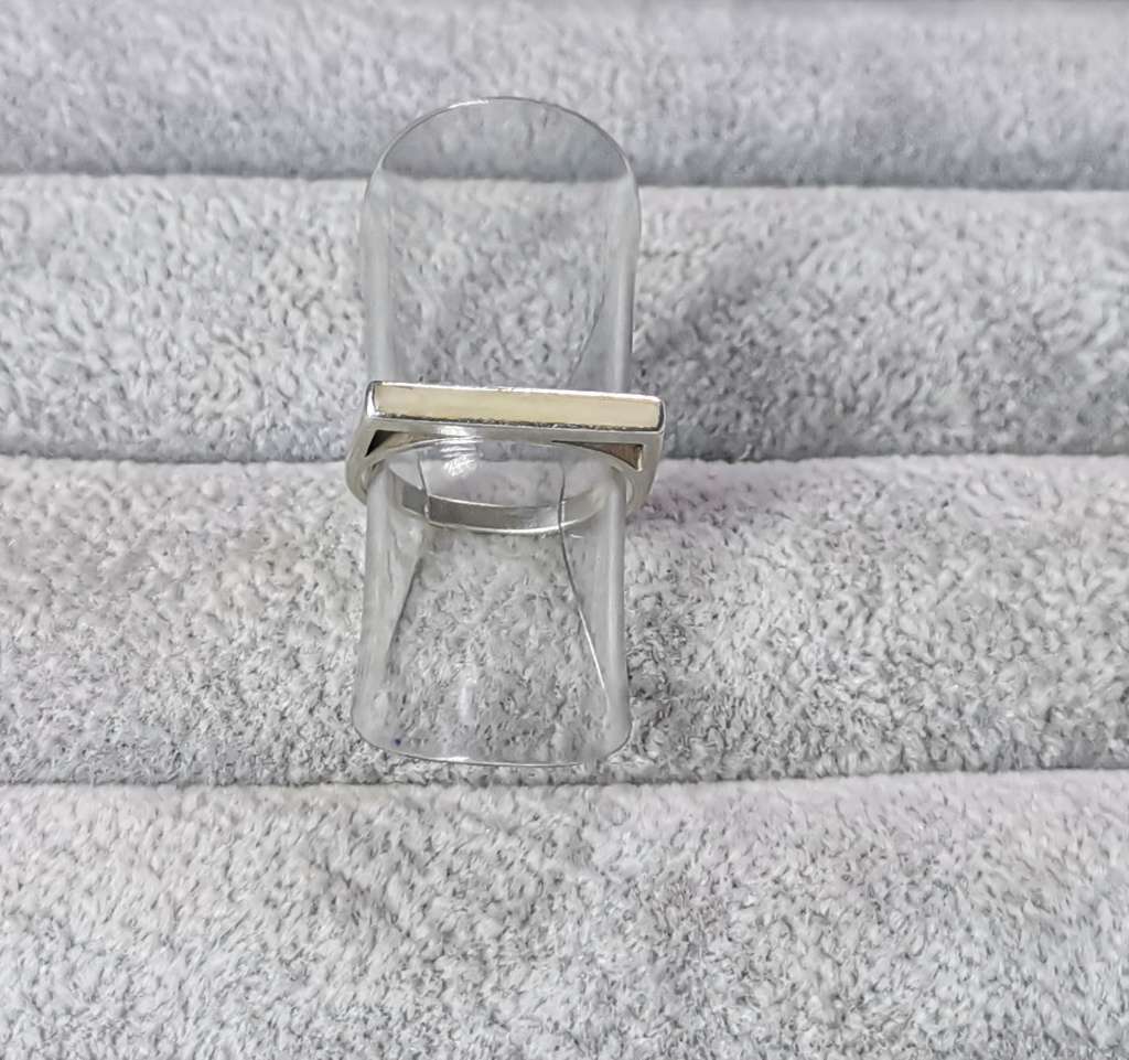 Silver Flat Bar Ring