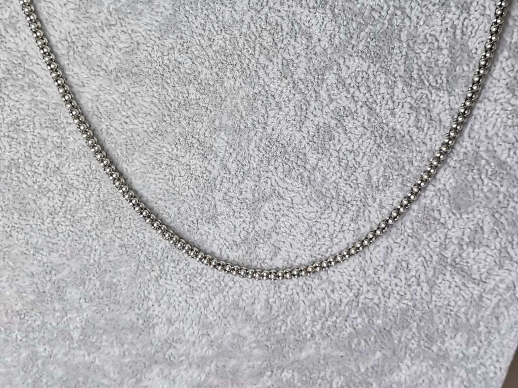 Silver Popcorn Chain