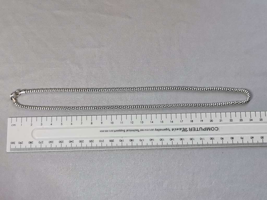 Silver Popcorn Chain