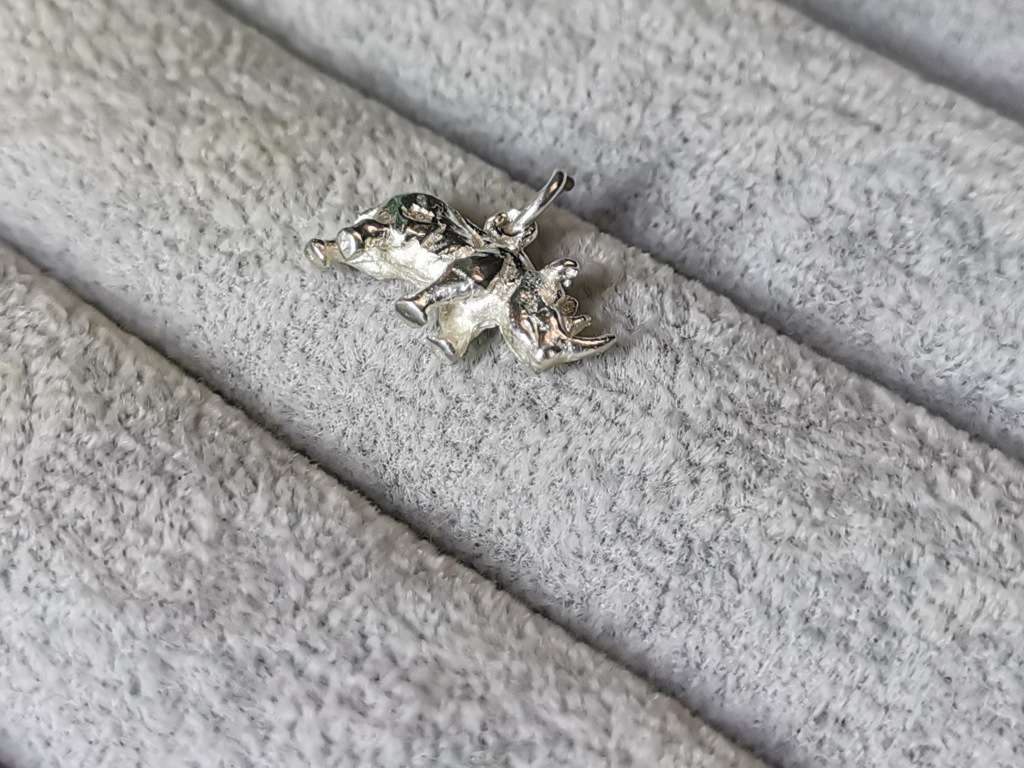 Silver Rhino Pendant