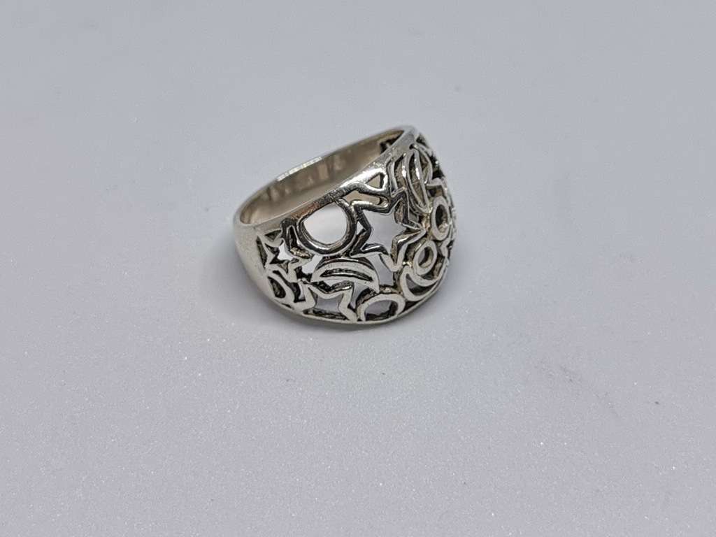 Silver Nightsky Ring