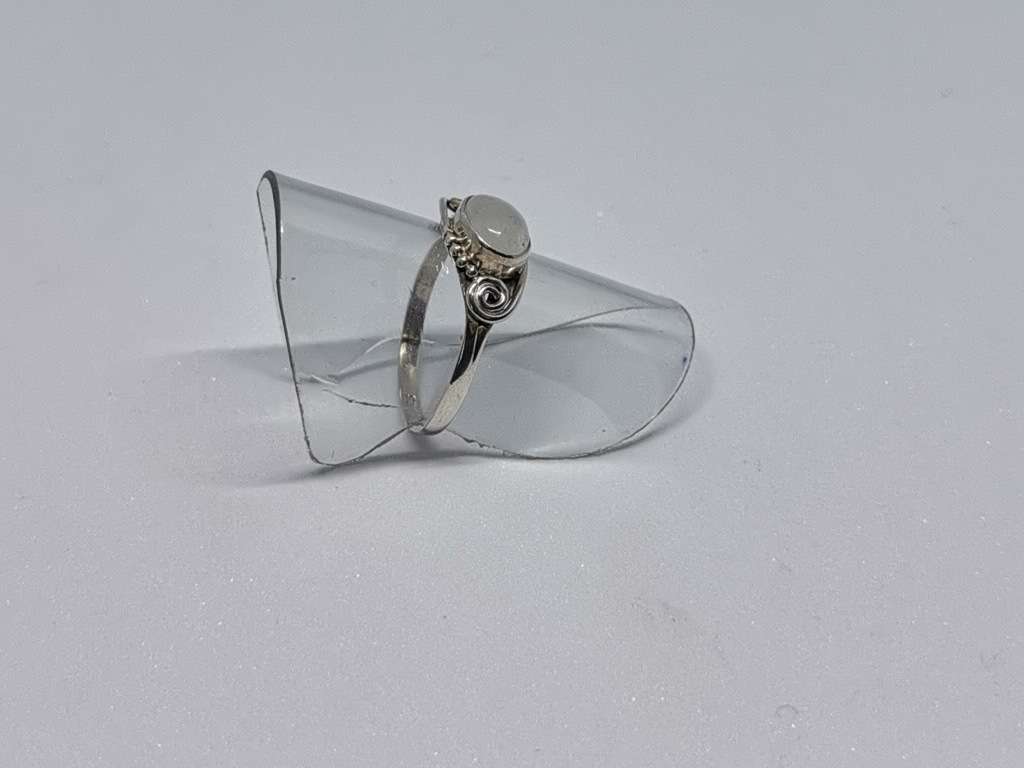 Silver Moonstone Ring