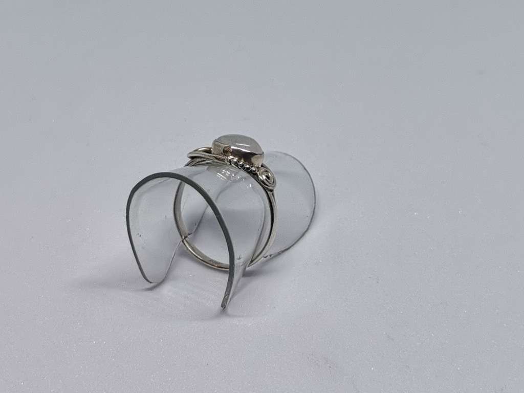 Silver Moonstone Ring