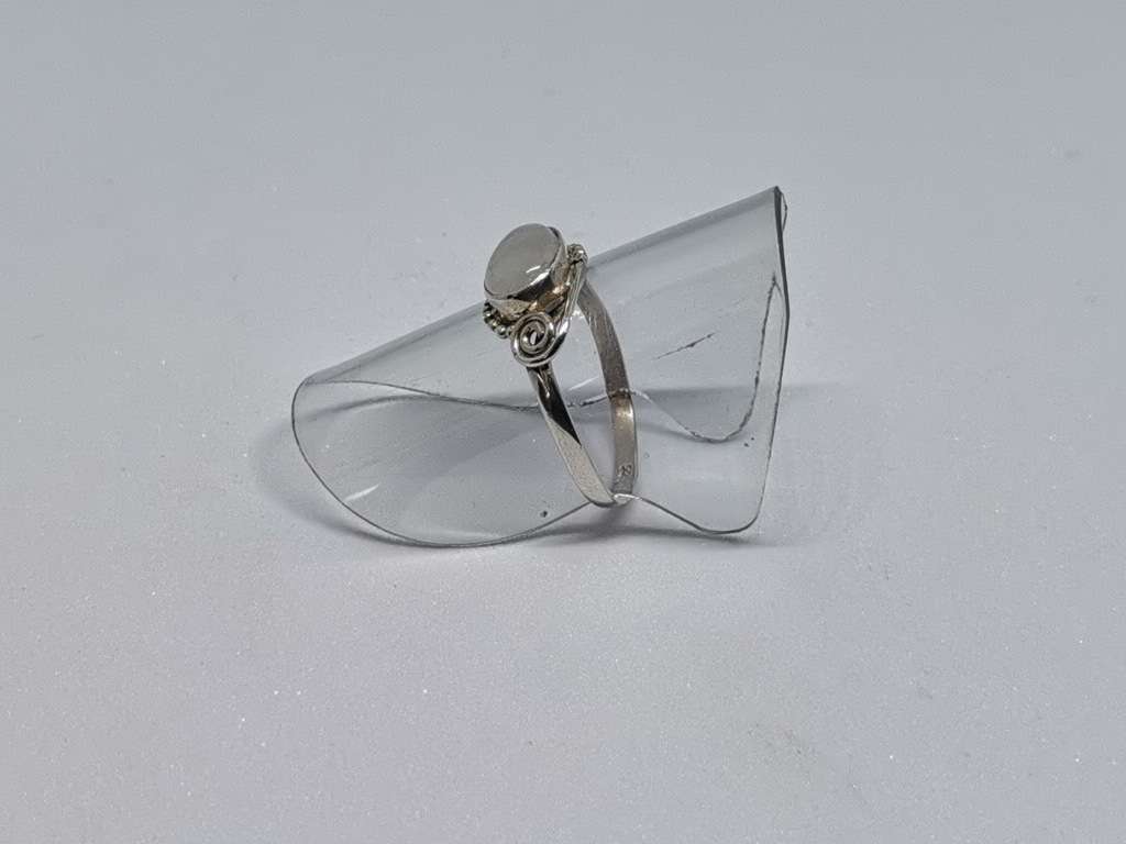 Silver Moonstone Ring