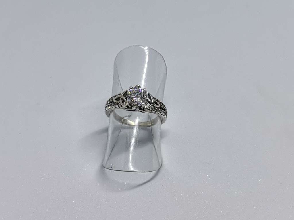 Detailed Silver Ring