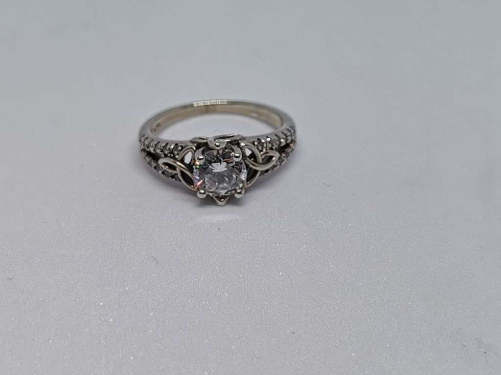 Detailed Silver Ring