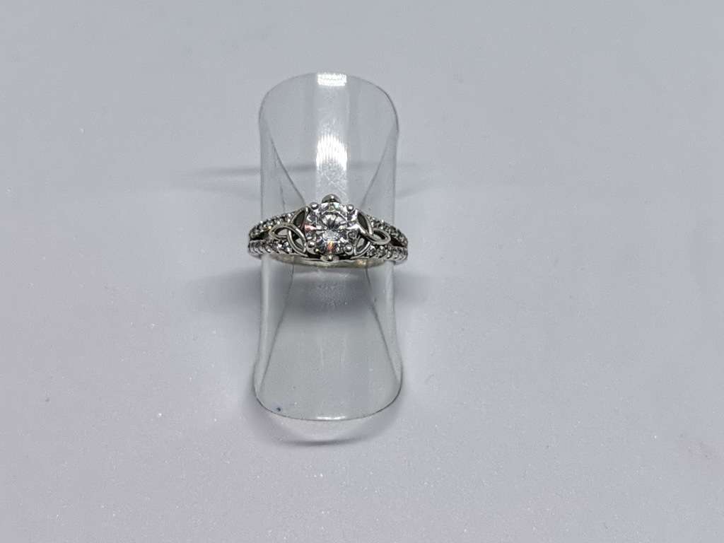 Detailed Silver Ring